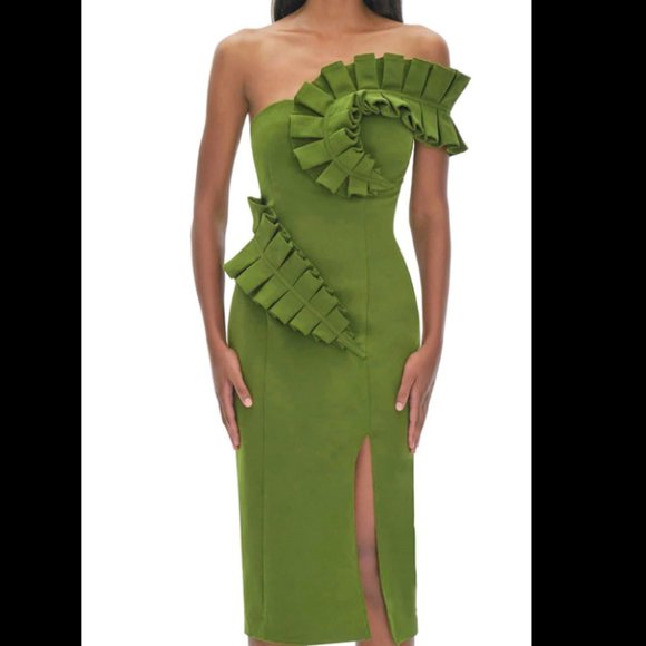 Green Bandage Dress - Picture 3 of 6